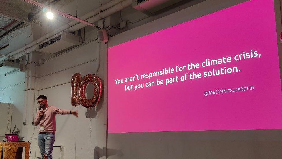 Speaking at conference